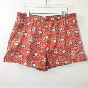 Retro Vintage Swim Trunk- Fish Print XL S02